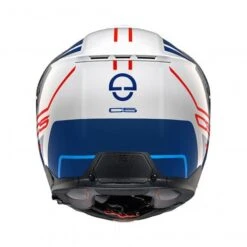 Schuberth C5 Master Motorhelm -Professionele Motorzaak C5 master wit blauw achterzijde 7b10