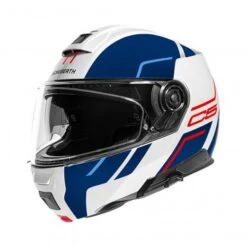 Schuberth C5 Master Motorhelm -Professionele Motorzaak C5 master wit blauw voorzijde a9da