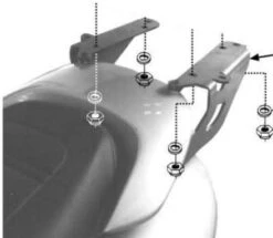 GIVI SR46M Topkofferrek Monolock Yamaha Majesty 125-150-180 (01-11)