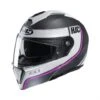 HJC I90 Davan Motorhelm -Professionele Motorzaak HJC I90 Davan zwart wit paars fb5e