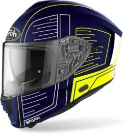 Airoh Spark Cyrcuit Motorhelm -Professionele Motorzaak airoh spark cyrcuit blauw b5d8