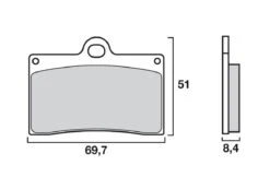 Brembo Remblokken Sinter Sport Street 07BB15SR