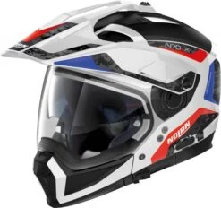 Nolan N70-2 X Torpedo Motorhelm -Professionele Motorzaak nolan n70 2 x torpedo wit blauw rood 314e
