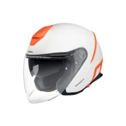 Schuberth M1 Pro Strike Motorhelm -Professionele Motorzaak schuberth m1 pro strike wit oranje 1 b65b