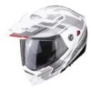 Scorpion ADX-2 Carrera Motorhelm -Professionele Motorzaak scorpion adx 2 carrera wit zilver f068