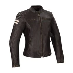 Segura Lady Stripe Perfo Motorjas -Professionele Motorzaak segura lady stripe perfo bruin beige 1 0ded